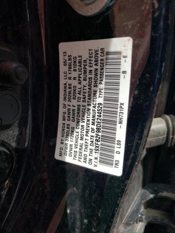 Photo 11 VIN: 19XFB2F98DE244529 - HONDA CIVIC EXL 