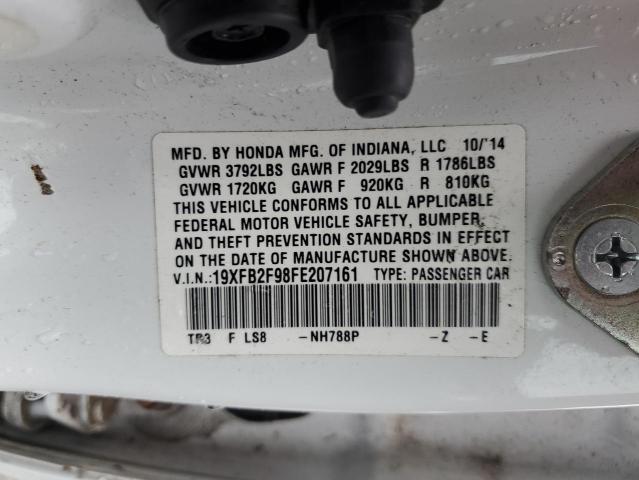 Photo 11 VIN: 19XFB2F98FE207161 - HONDA CIVIC EXL 