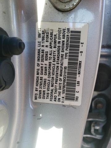 Photo 9 VIN: 19XFB2F99CE310195 - HONDA CIVIC EXL 