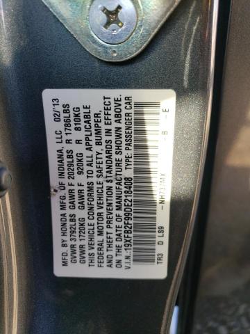 Photo 11 VIN: 19XFB2F99DE218408 - HONDA CIVIC EXL 