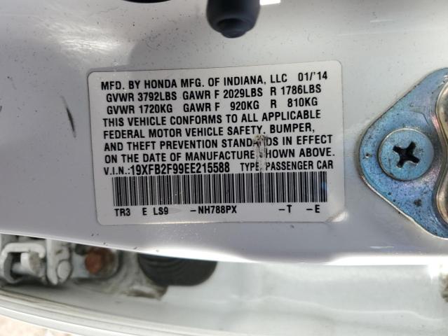 Photo 11 VIN: 19XFB2F99EE215588 - HONDA CIVIC EXL 