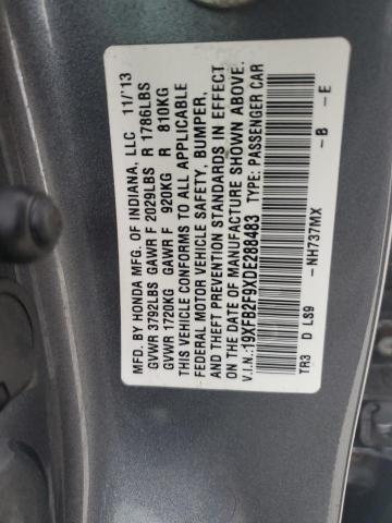 Photo 11 VIN: 19XFB2F9XDE288483 - HONDA CIVIC 