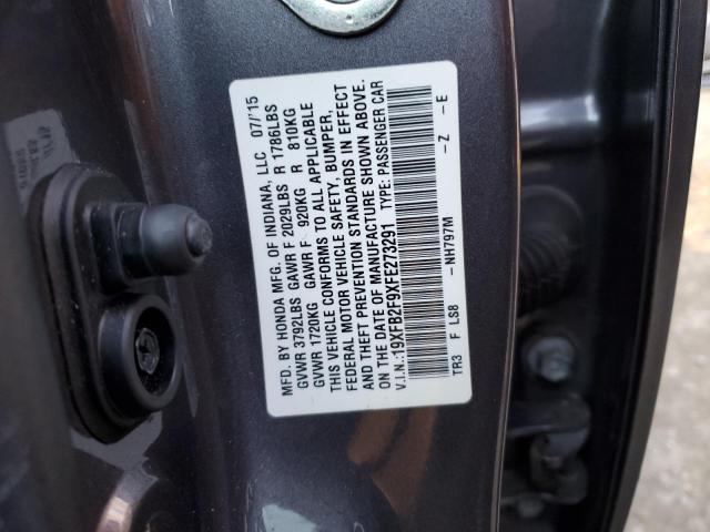 Photo 12 VIN: 19XFB2F9XFE273291 - HONDA CIVIC EXL 