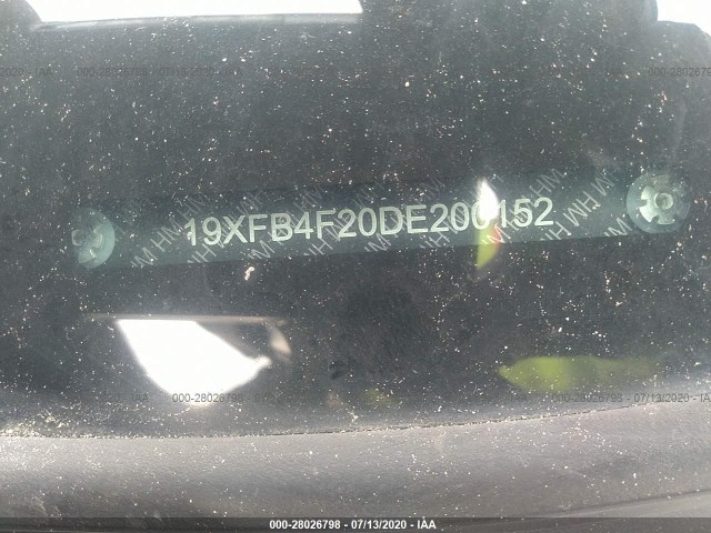 Photo 8 VIN: 19XFB4F20DE200152 - HONDA CIVIC HYBRID 