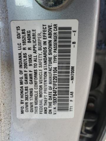 Photo 11 VIN: 19XFB4F21FE201104 - HONDA CIVIC HYBR 