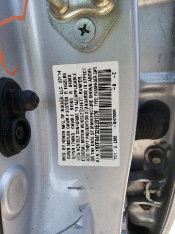 Photo 12 VIN: 19XFB4F32EE201278 - HONDA CIVIC HYBR 