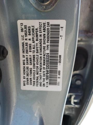 Photo 11 VIN: 19XFB4F33DE003324 - HONDA CIVIC HYBR 