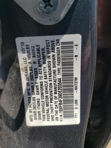 Photo 11 VIN: 19XFB4F39DE203544 - HONDA CIVIC HYBR 