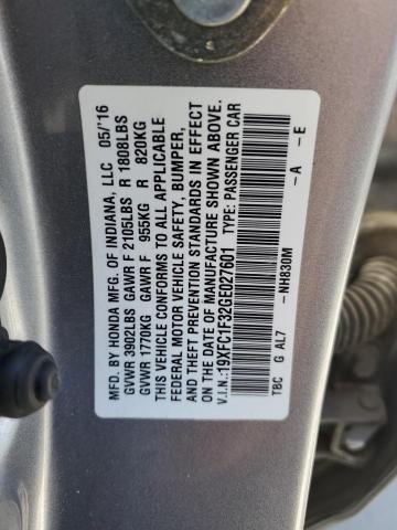 Photo 11 VIN: 19XFC1F32GE027601 - HONDA CIVIC EX 