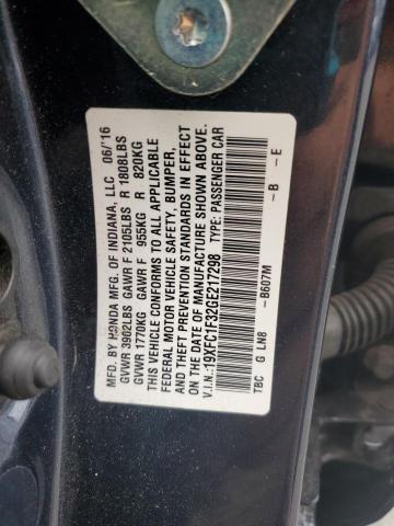 Photo 11 VIN: 19XFC1F32GE217298 - HONDA CIVIC EX 