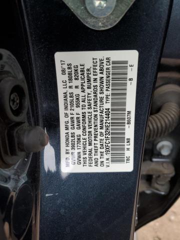 Photo 11 VIN: 19XFC1F32HE214404 - HONDA CIVIC 