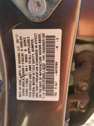 Photo 11 VIN: 19XFC1F33HE016222 - HONDA CIVIC EX 