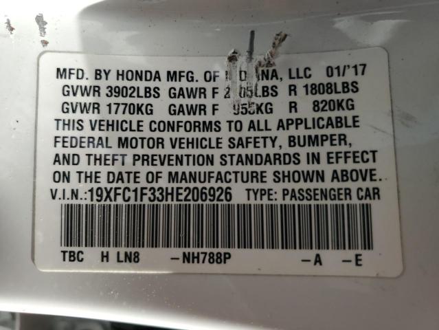 Photo 12 VIN: 19XFC1F33HE206926 - HONDA CIVIC EX 