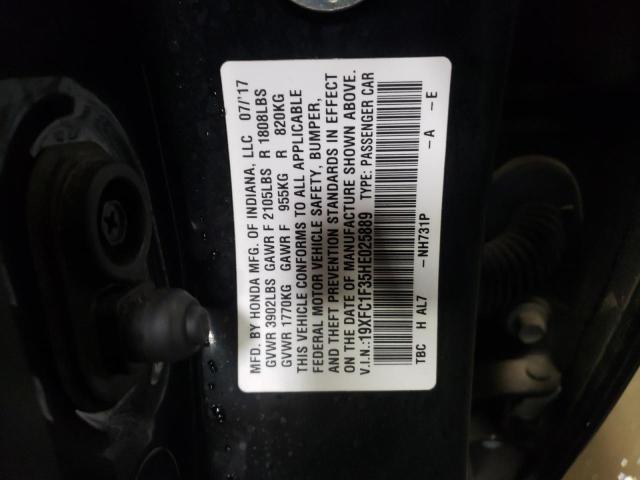 Photo 11 VIN: 19XFC1F35HE025889 - HONDA CIVIC EX 