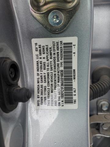 Photo 11 VIN: 19XFC1F36GE016830 - HONDA CIVIC EX 