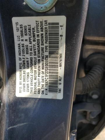 Photo 11 VIN: 19XFC1F37GE005934 - HONDA CIVIC EX 