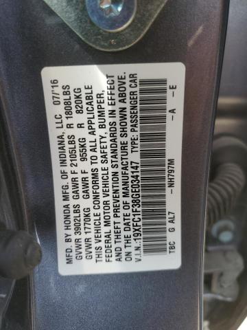 Photo 11 VIN: 19XFC1F38GE034147 - HONDA CIVIC EX 