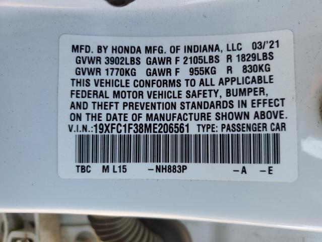 Photo 11 VIN: 19XFC1F38ME206561 - HONDA CIVIC 