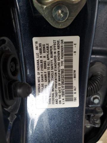 Photo 9 VIN: 19XFC1F39GE037865 - HONDA CIVIC EX 