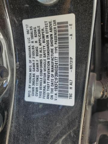 Photo 12 VIN: 19XFC1F39HE024177 - HONDA CIVIC EX 