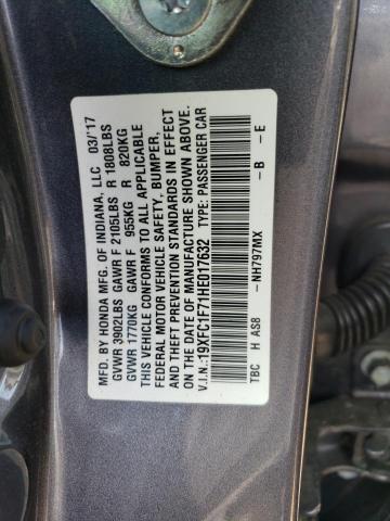 Photo 11 VIN: 19XFC1F71HE017632 - HONDA CIVIC 