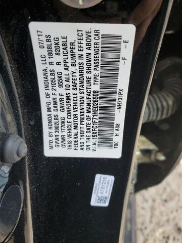 Photo 11 VIN: 19XFC1F71HE026508 - HONDA CIVIC EXL 