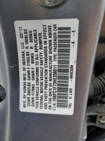 Photo 11 VIN: 19XFC1F73HE208811 - HONDA CIVIC EXL 