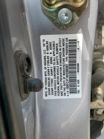 Photo 12 VIN: 19XFC1F74HE000307 - HONDA CIVIC EXL 