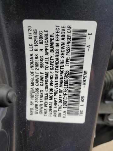 Photo 12 VIN: 19XFC1F76LE005825 - HONDA CIVIC EXL 