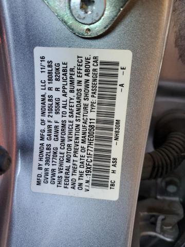 Photo 11 VIN: 19XFC1F77HE005811 - HONDA CIVIC EXL 