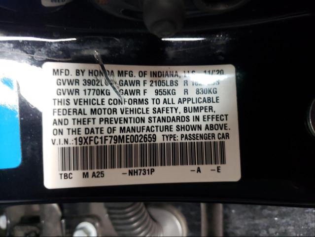 Photo 9 VIN: 19XFC1F79ME002659 - HONDA CIVIC EXL 