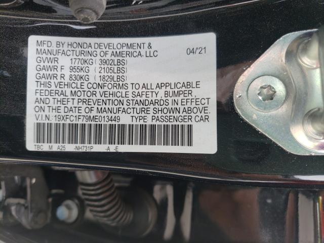 Photo 9 VIN: 19XFC1F79ME013449 - HONDA CIVIC EXL 