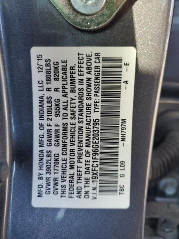 Photo 12 VIN: 19XFC1F96GE203795 - HONDA CIVIC 