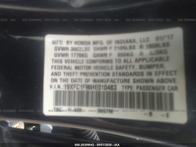 Photo 8 VIN: 19XFC1F96HE010483 - HONDA CIVIC SEDAN 