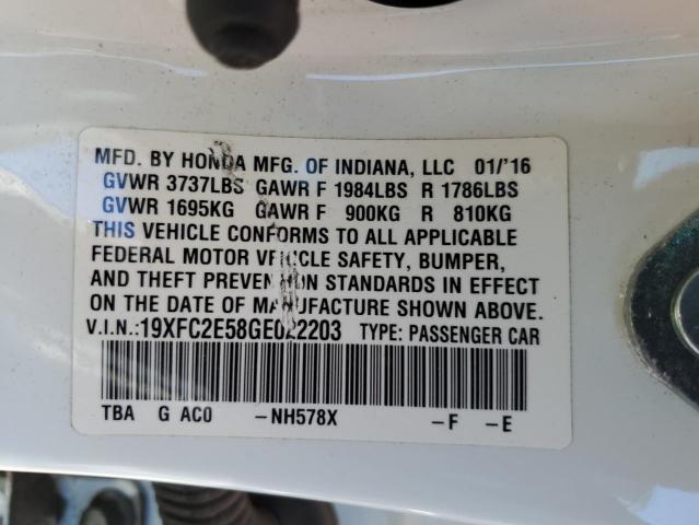 Photo 11 VIN: 19XFC2E58GE022203 - HONDA CIVIC 