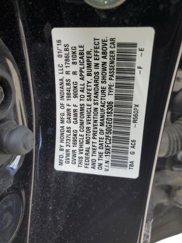 Photo 11 VIN: 19XFC2F50GE018306 - HONDA CIVIC 