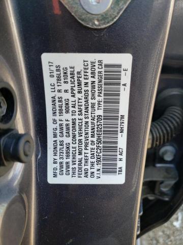 Photo 11 VIN: 19XFC2F50HE025709 - HONDA CIVIC 