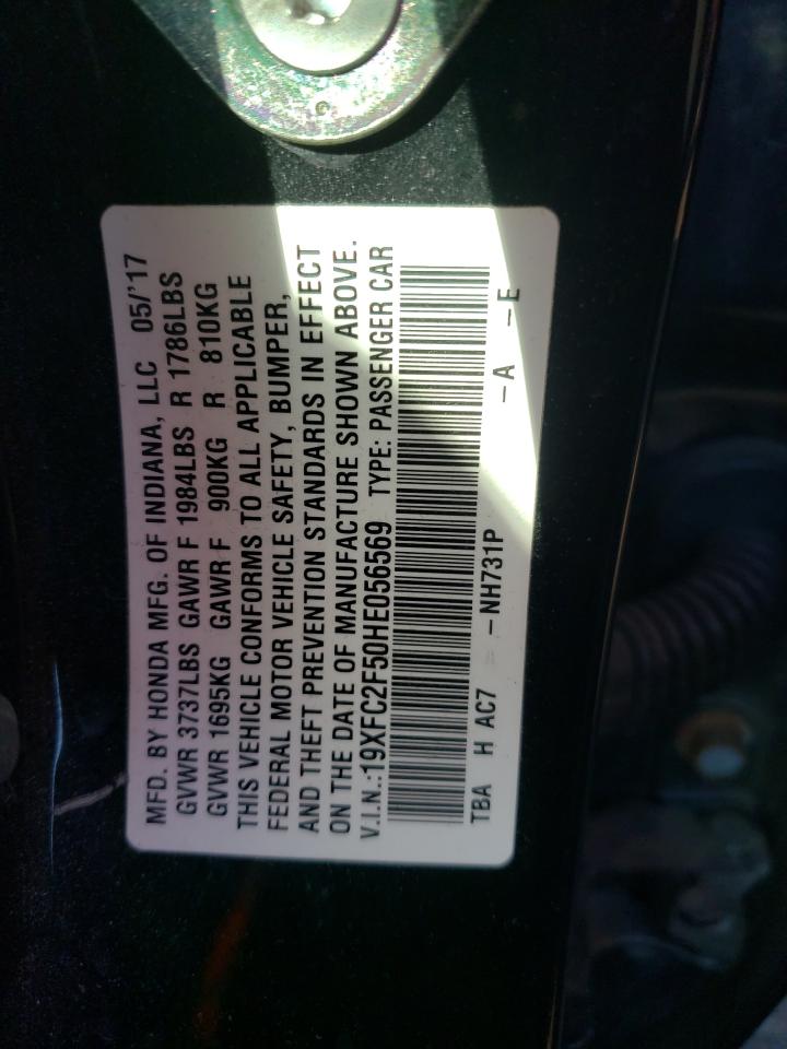 Photo 11 VIN: 19XFC2F50HE056569 - HONDA CIVIC 