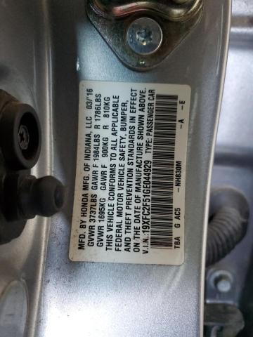 Photo 11 VIN: 19XFC2F51GE044929 - HONDA CIVIC 