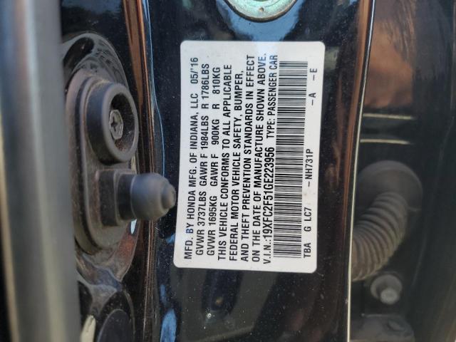 Photo 12 VIN: 19XFC2F51GE223956 - HONDA CIVIC LX 