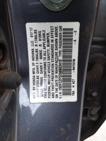 Photo 9 VIN: 19XFC2F52HE022410 - HONDA CIVIC LX 