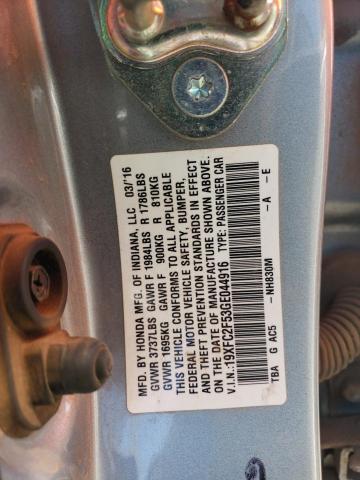 Photo 11 VIN: 19XFC2F53GE044916 - HONDA CIVIC LX 