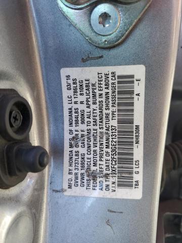 Photo 11 VIN: 19XFC2F53GE213137 - HONDA CIVIC LX 