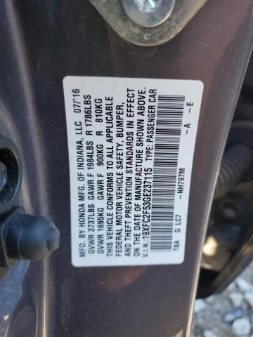 Photo 11 VIN: 19XFC2F53GE237115 - HONDA CIVIC 