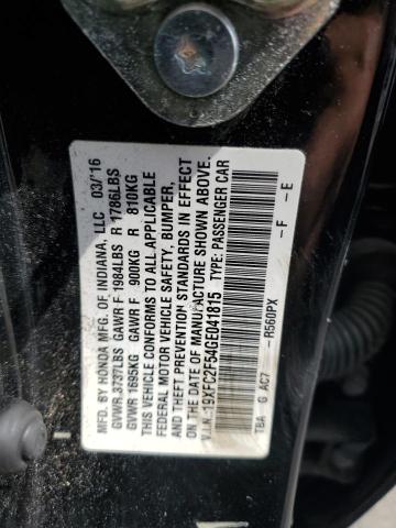 Photo 11 VIN: 19XFC2F54GE041815 - HONDA CIVIC LX 