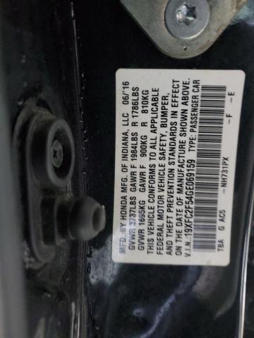 Photo 11 VIN: 19XFC2F54GE069159 - HONDA CIVIC LX 