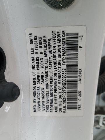 Photo 11 VIN: 19XFC2F54GE090562 - HONDA CIVIC LX 