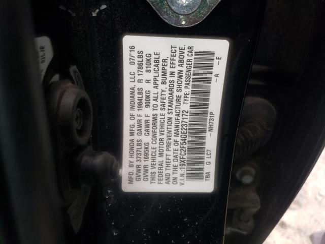 Photo 9 VIN: 19XFC2F54GE237172 - HONDA CIVIC LX 