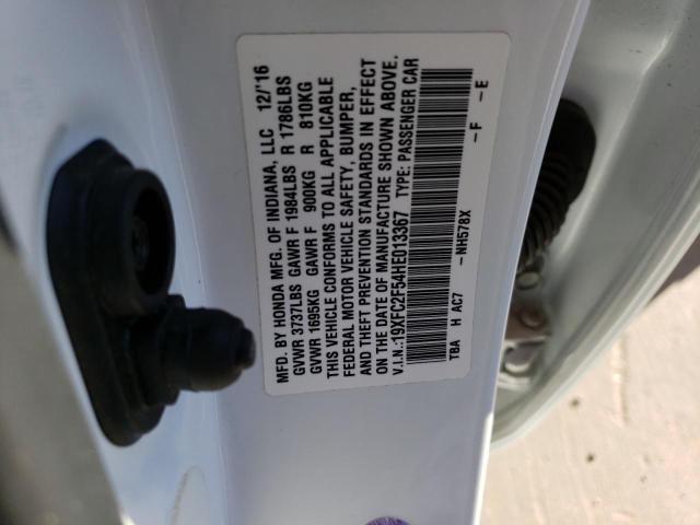 Photo 11 VIN: 19XFC2F54HE013367 - HONDA CIVIC LX 