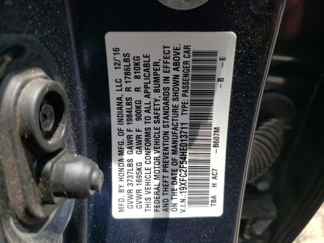 Photo 9 VIN: 19XFC2F54HE013711 - HONDA CIVIC LX 